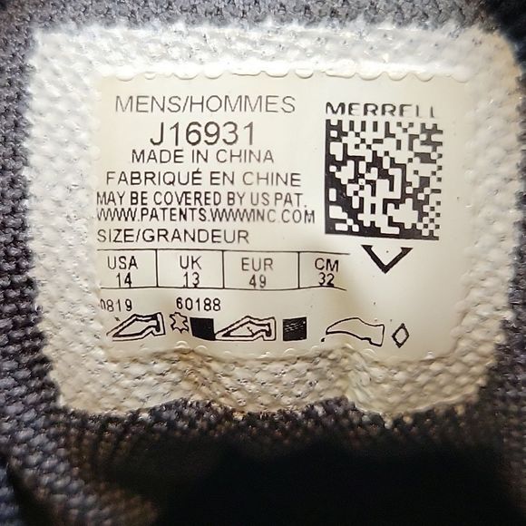 [J16931] MENS MERRELL ONTARIO 85 MID Hiking Boots - Picture 11 of 11